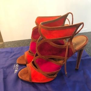 Aquazzura suede sexy thing bootie sandals